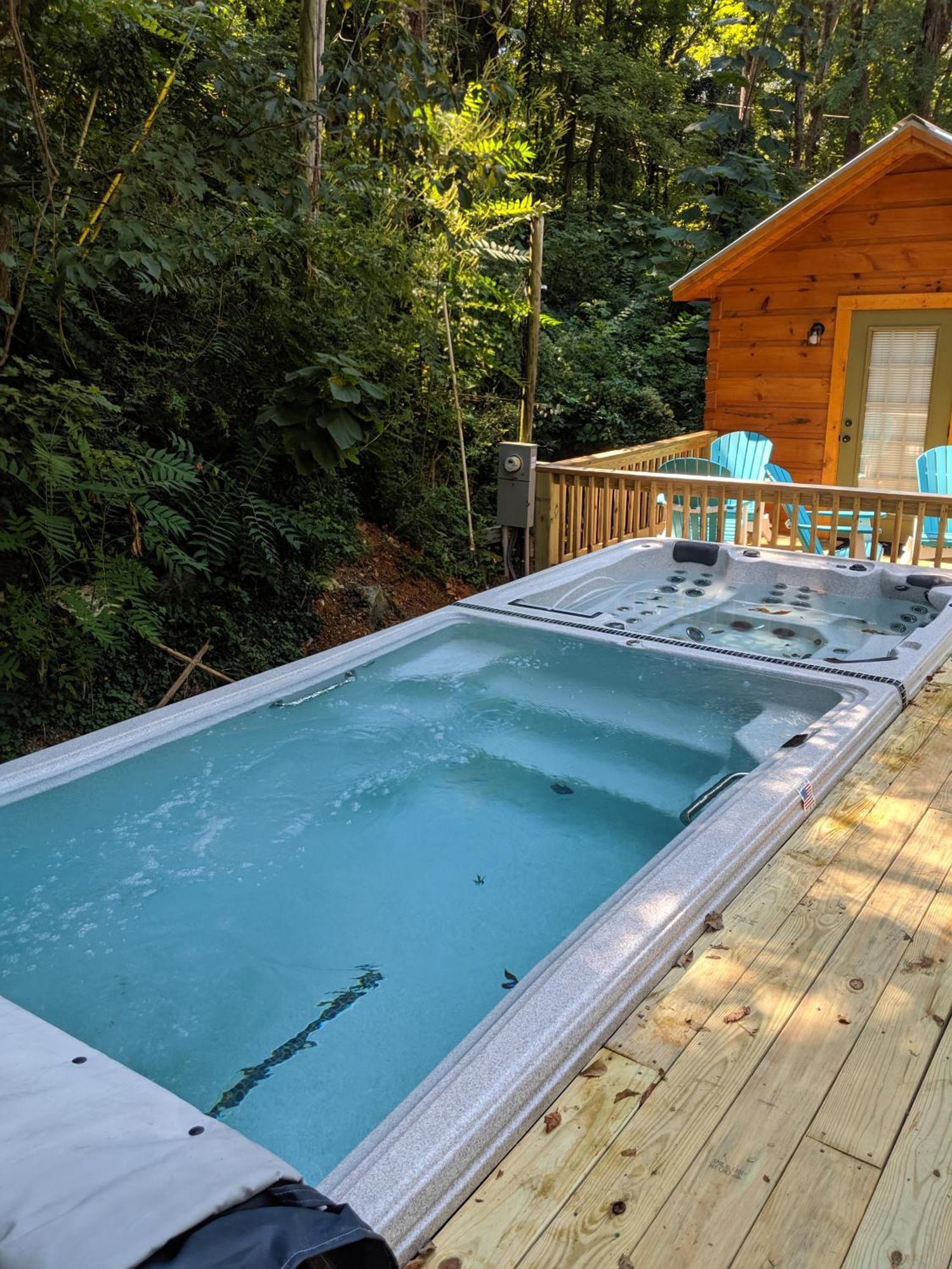 River Cabin Hot Tub & Swim Spa Near Downtown Chattanooga Kültér fotó